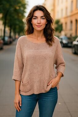 Theory Open Knit boxy blouse lagenlook small beachy coastal spring cotton silk